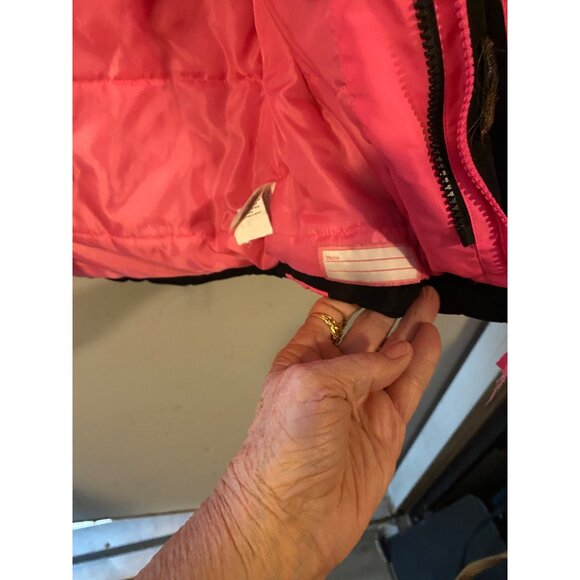 Big Dog 9 Pink & Black Hooded Winter Jacket XS - Picture 3 of 5